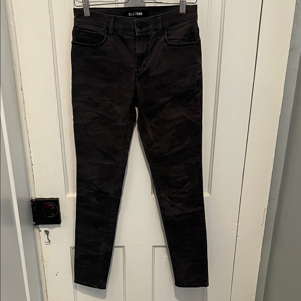 Express Camouflage Skinny Jeans